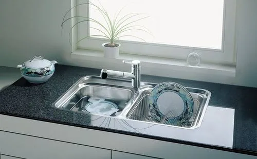 כיור מטבח נירוסטה בלנקו CLASSIC 8 IF קלאסיק 51X78X20 ס"מ BLANGO BLANCO בלנקו