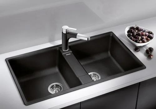 כיור מטבח בלנקו ZIA 9 זיה 9 49X85.8X18 ס"מ BLANCO מקורי באחריות ניגא!!! יבוא רשמי! BLANCO בלנקו