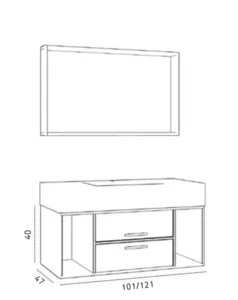ארון נבדה עץ מלא 120/47 ס"מ NAVADA סיוון אופיר