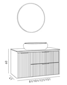 ארון תמנע 150/47 ס"מ TIMNA סיוון אופיר
