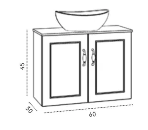 ארון פרובנס 60/30 ס"מ PROVENCE סיוון אופיר