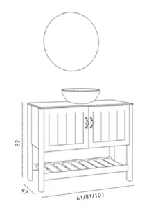 ארון נאפולי 80/47 ס"מ NAPOLI סיוון אופיר
