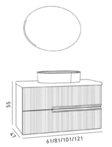ארון לונדון 60/47 ס"מ LONDON סיוון אופיר