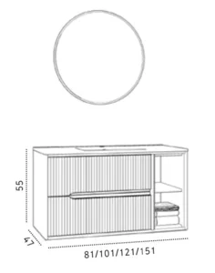 ארון דבלין 80/47 ס"מ DUBLIN סיוון אופיר