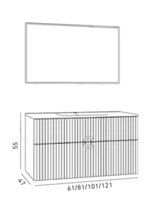 ארון אלבמה עץ מלא 60/47 ס"מ ALABAMA סיוון אופיר