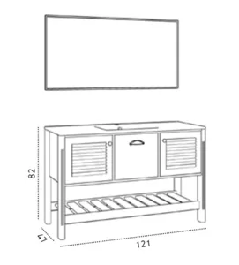 ארון סיינה 120/47 ס"מ SIENA סיוון אופיר