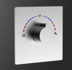 אינטרפוץ 4 דרך מרובע למקלחת סדרת דקל ניקל מוברש 1704CB סיוון אופיר