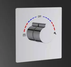 אינטרפוץ 4 דרך מרובע למקלחת סדרת דקל ניקל מבריק 1704 סיוון אופיר