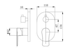אינטרפוץ 4 דרך ליין ניקל מבריק 3712 סיוון אופיר