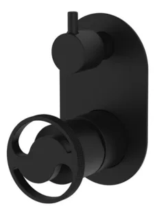 אינטרפוץ 4 דרך ידית שיבר שחור מט 1004B סיוון אופיר