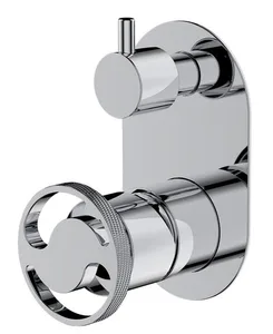 אינטרפוץ 4 דרך ידית שיבר ניקל מבריק 1004 סיוון אופיר