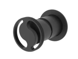 אינטרפוץ 3 דרך ידית שיבר שחור מט 1003B סיוון אופיר