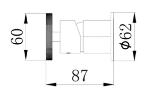 אינטרפוץ 3 דרך ידית שיבר שחור מט 1003B סיוון אופיר
