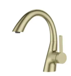 ברז פרח נמוך פיה מסתובבת זהב מט 1060YB סיוון אופיר