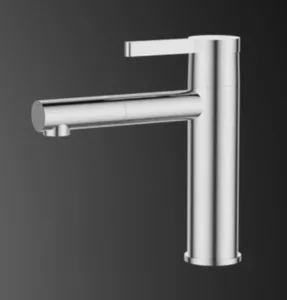 ברז פרח נמוך פיה מסתובבת ניקל מבריק 5407 סיוון אופיר