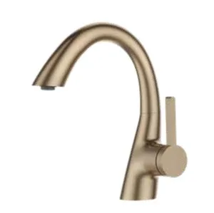 ברז פרח נמוך פיה מסתובבת רוז גולד מט 1060RG סיוון אופיר