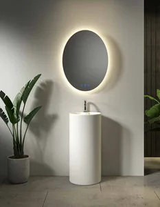 כיור חרס עומד 40X40 ס"מ לבן מבריק 9605W סיוון אופיר