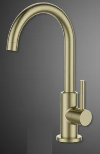 ברז מים קרים נמוך פיה מסתובבת זהב מט 1361YB סיוון אופיר