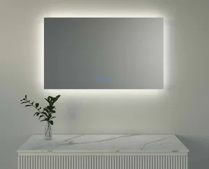 מראה קריסטל מלבנית 80/40 ס"מ עם נורת לד ומפשיר אדים 9761 סיוון אופיר