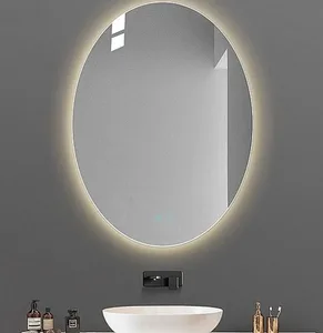 מראה קריסטל אובלית 80/60 ס"מ עם חיבור BLUTOOTH מפשיר אדים ונורת לד 9585 סיוון אופיר