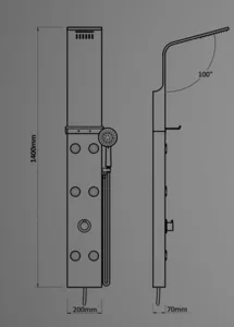 פנל במבוק 140/20/7 ס"מ ללא אינטרפוץ 3128 סיוון אופיר