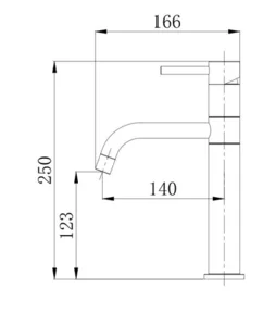 ברז פרח נמוך פיה מסתובבת אפור גרפיט 1202GR סיוון אופיר
