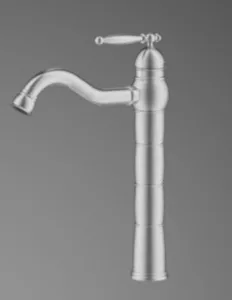 ברז גבוה פיה קבועה ניקל מוברש 3132CB סיוון אופיר