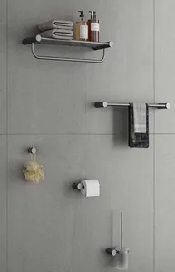 סט אביזרי אמבטיה 5 חלקים אפור גרפיט 7877GR סיוון אופיר