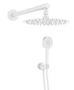 סט רחצה למקלחת 5 חלקים עגול לבן מט S22MW סיוון אופיר