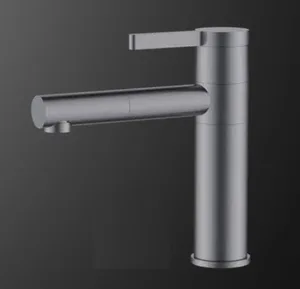 ברז פרח נמוך פיה מסתובבת אפור גרפיט 5407GR סיוון אופיר