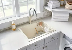 כיור מטבח 56X63.5X30.5 ס"מ בלנקו LIVEN LAUNDRY ליבן BLANCO מקורי באחריות ניגא!!! יבוא רשמי! BLANCO בלנקו