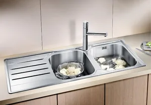 כיור מטבח נירוסטה 50X116X19 ס"מ בלנקו MEDIAN 8S IF מדיאן BLANCO BLANCO בלנקו