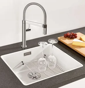 כיור מטבח 42.7X52.7X19 ס"מ SUBLINE 500F סבליין 500F בלנקו BLANCO מקורי באחריות ניגא!!! יבוא רשמי! BLANCO בלנקו