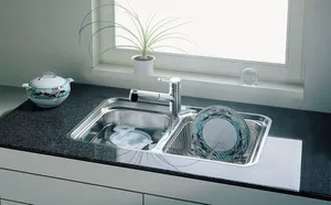 כיור מטבח נירוסטה בלנקו CLASSIC 8 IF קלאסיק 51X78X20 ס"מ BLANGO BLANCO בלנקו