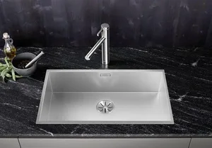 כיור מטבח בלנקו ZEROX זירוקס דורינוקס 700IF נירוסטה 44X74X18.5 ס"מ BLANCO מקורי באחריות ניגא!!! יבוא רשמי! BLANCO בלנקו