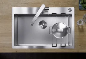 כיור מטבח בלנקו CLARON קלארון 700IF/A נירוסטה 51X76X19 ס"מ BLANCO מקורי באחריות ניגא!!! יבוא רשמי! BLANCO בלנקו