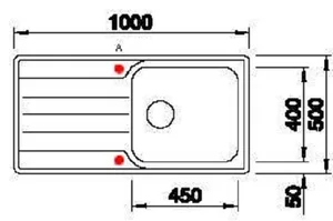 כיור מטבח בלנקו MEDIAN 6S XL IF מדיאן נירוסטה 50X100X18.5 ס"מ BLANCO מקורי באחריות ניגא!!! יבוא רשמי! BLANCO בלנקו