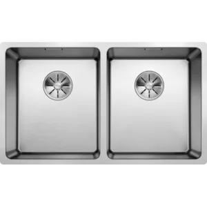 כיור מטבח כפול נירוסטה בלנקו ANDANO 340/340 IF/N אנדאנו 44X74.5X19 ס"מ BLANCO BLANCO בלנקו