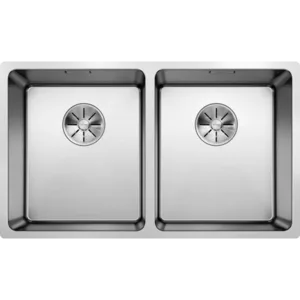 כיור מטבח בלנקו ANDANO אנדאנו 340/340IF נירוסטה 44X74.5X19 ס"מ BLANCO מקורי באחריות ניגא!!! יבוא רשמי! BLANCO בלנקו