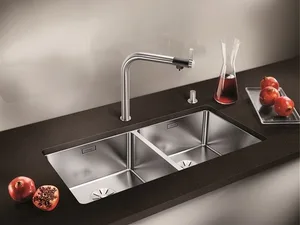 כיור מטבח נירוסטה 40X86.5X19 ס"מ בלנקו ANDANO 400/400 IF/N אנדאנו BLANCO BLANCO בלנקו