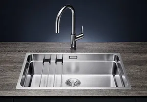 כיור מטבח בלנקו ETAGON אטגון 700IF נירוסטה 44X74X19 ס"מ BLANCO מקורי באחריות ניגא!!! יבוא רשמי! BLANCO בלנקו