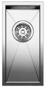 כיור מטבח בלנקו זירוקס 180 נירוסטה 44X18X18.5 ס"מ BLANCO מקורי באחריות ניגא!!! יבוא רשמי! BLANCO בלנקו