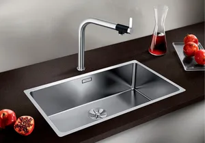 כיור מטבח בלנקו ANDANO אנדאנו 700IF נירוסטה 44X74X19 ס"מ BLANCO מקורי באחריות ניגא!!! יבוא רשמי! BLANCO בלנקו