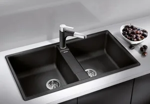 כיור מטבח בלנקו ZIA 9 זיה 9 49X85.8X18 ס"מ BLANCO מקורי באחריות ניגא!!! יבוא רשמי! BLANCO בלנקו