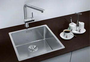 כיור מטבח בלנקו ANDANO אנדאנו 400IF נירוסטה 44X44X19 ס"מ BLANCO מקורי באחריות ניגא!!! יבוא רשמי! BLANCO בלנקו