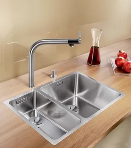 כיור מטבח בלנקו ANDANO אנדאנו 340/180IF נירוסטה 44X58.5X19 ס"מ BLANCO מקורי באחריות ניגא!!! יבוא רשמי! BLANCO בלנקו