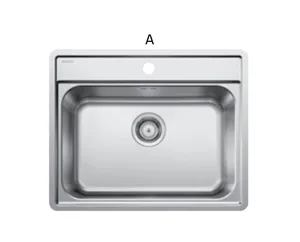 כיור מטבח בלנקו LEMIS למיס 6IF נירוסטה 50X61.5X20.5 ס"מ BLANCO מקורי באחריות ניגא!!! יבוא רשמי! BLANCO בלנקו
