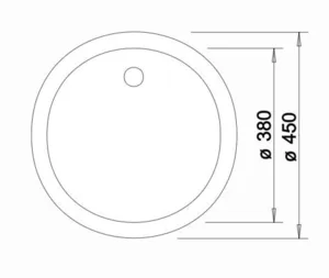 כיור מטבח בלנקו RONDO רונדו נירוסטה 45 ס"מ BLANCO מקורי באחריות ניגא!!! יבוא רשמי! BLANCO בלנקו
