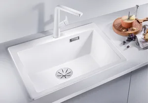 כיור מטבח 51X61.5X22 ס"מ בלנקו PLEON 6 פלאון 6 BLANCO BLANCO בלנקו