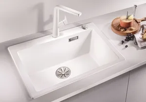 כיור מטבח 50X60.4X22 ס"מ בלנקו PLEON 6 פלאון 6 BLANCO מקורי באחריות ניגא!!! יבוא רשמי! BLANCO בלנקו